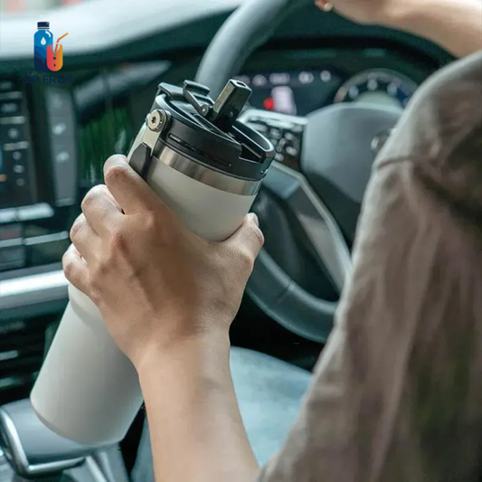 Outdoor Tumbler with Flip Straw & Sip Lid