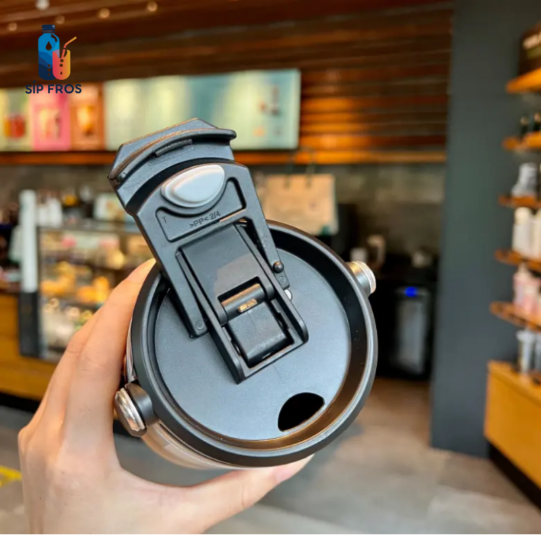 Outdoor Tumbler with Flip Straw & Sip Lid