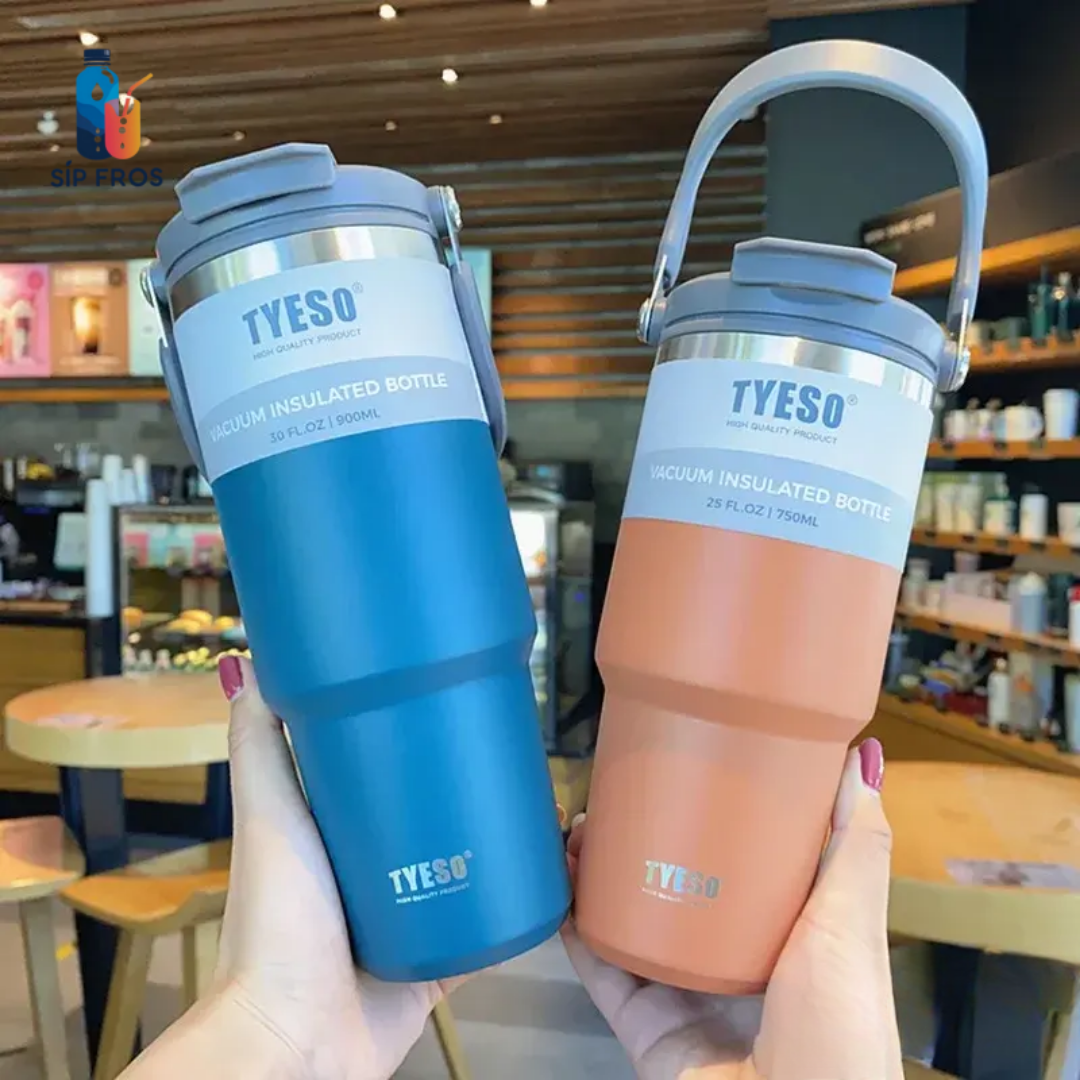Outdoor Tumbler with Flip Straw & Sip Lid