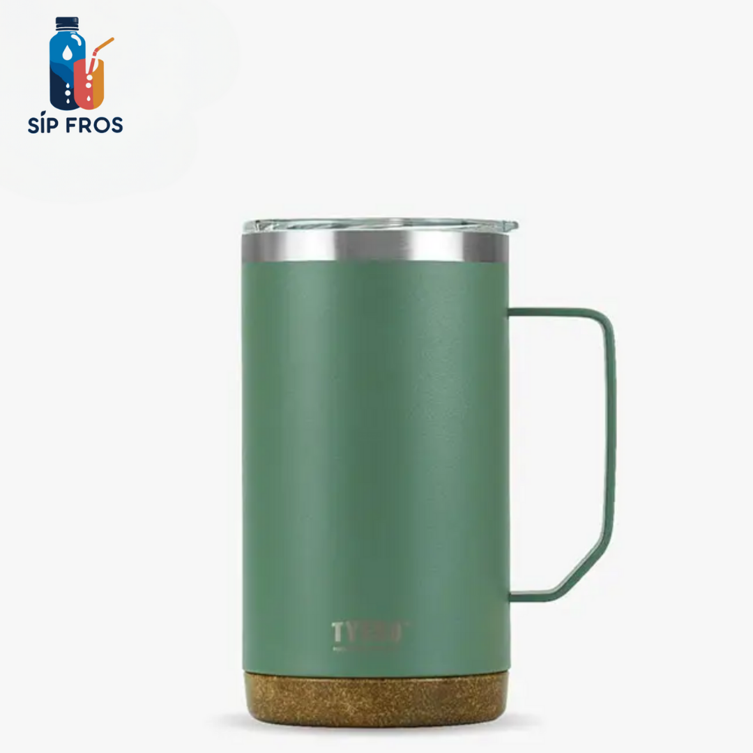 Table Coffee Mugs with Wooden Bottom