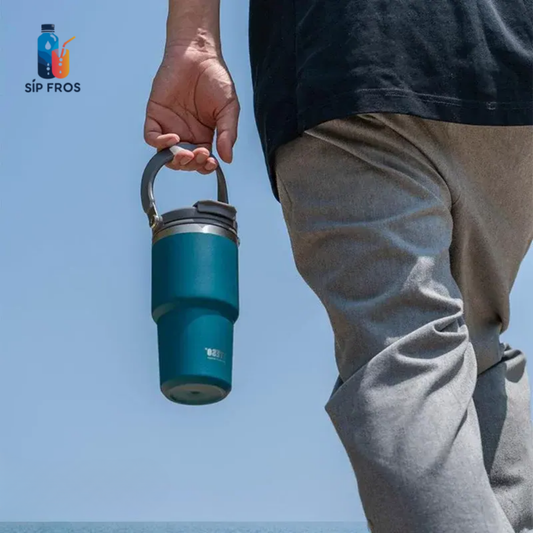 Outdoor Tumbler with Flip Straw & Sip Lid