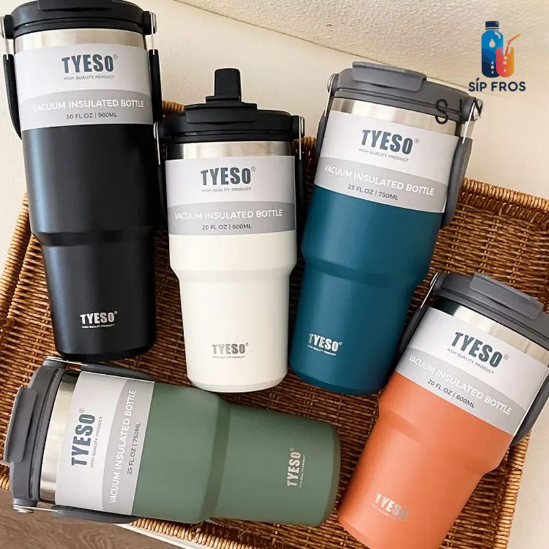 Outdoor Tumbler with Flip Straw & Sip Lid