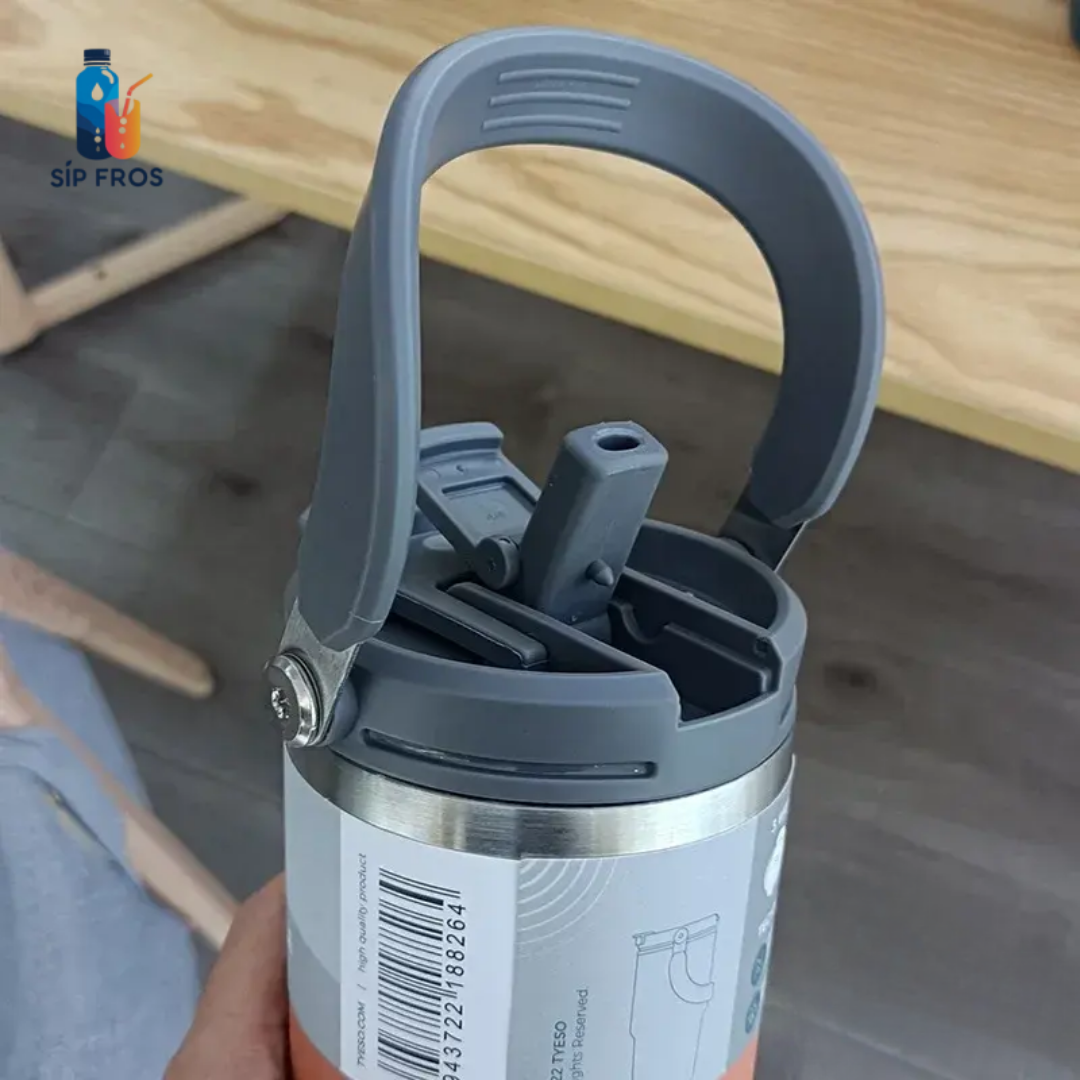 Outdoor Tumbler with Flip Straw & Sip Lid